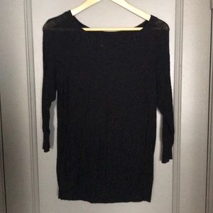 Sonoma - Black Thinner Sweater - 3/4 Sleeves
